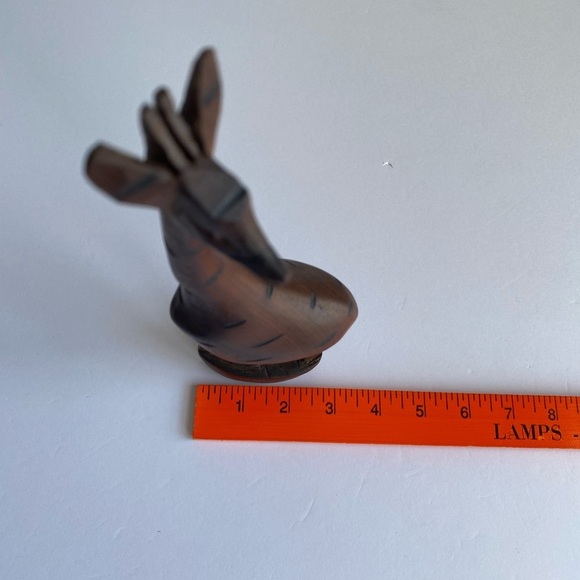 Hand‎ Carved Wooden Giraffe Figurine Statue Sculpture Home Decor Collector Kenya - Picture 4 of 9